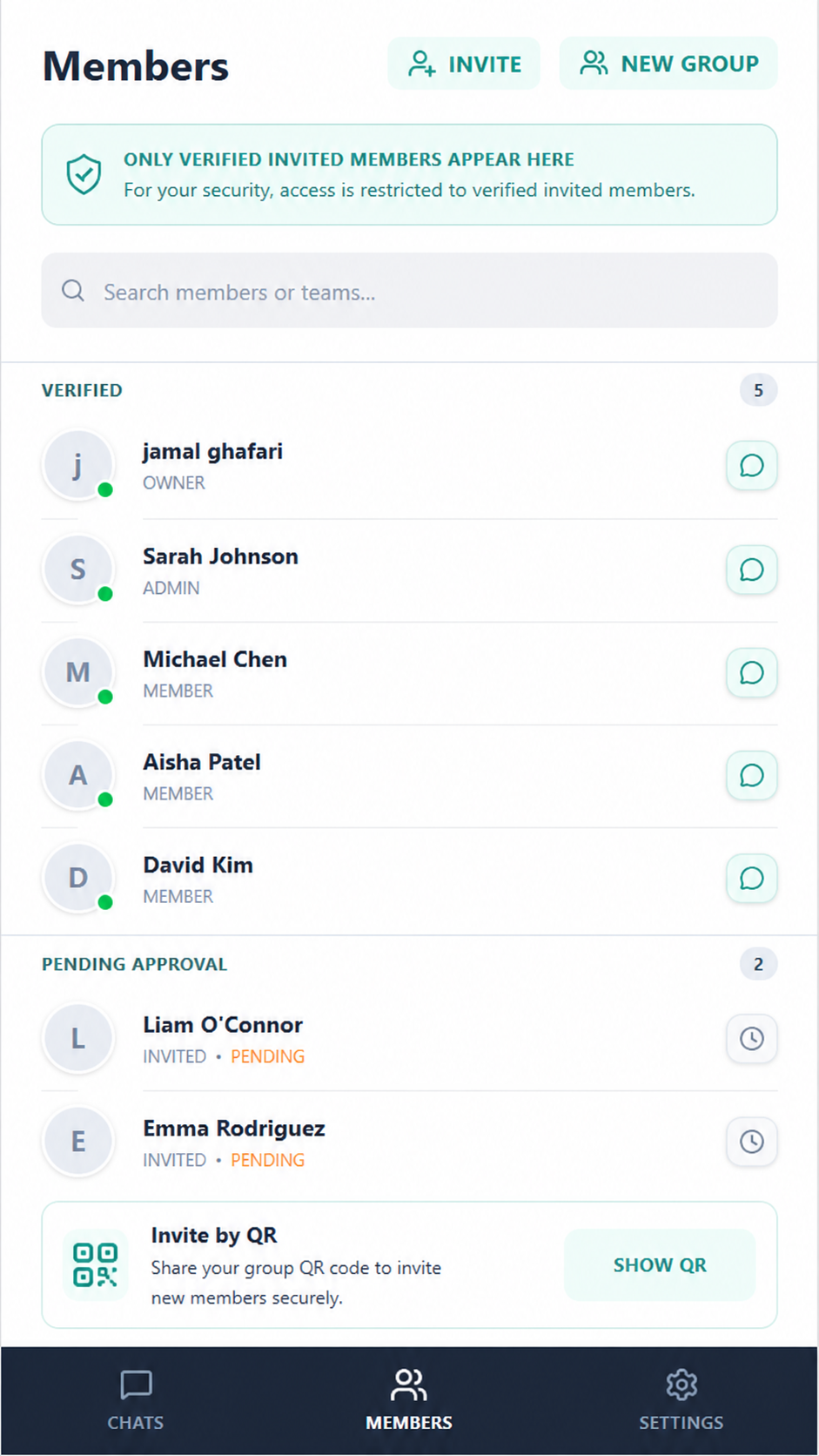 Oryno - Member Management