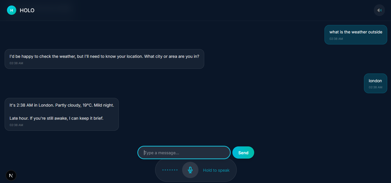 Voice input + calm chat