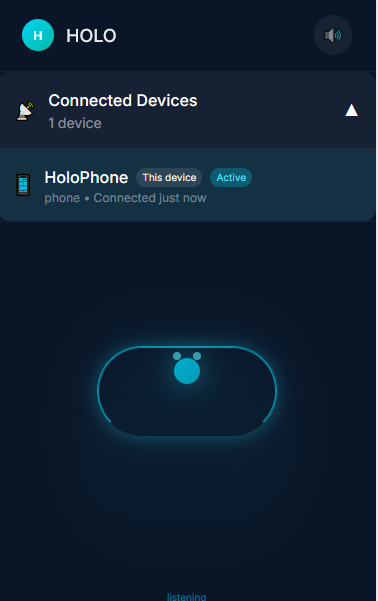Listening state with device sync