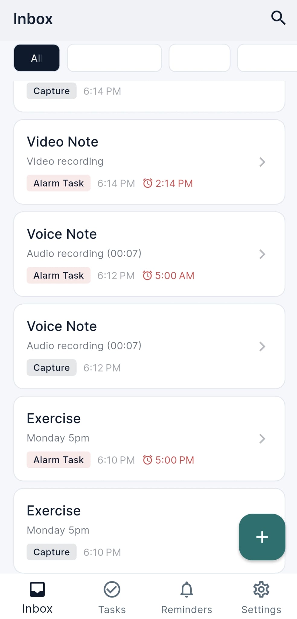 Minder personal capture and alarm app