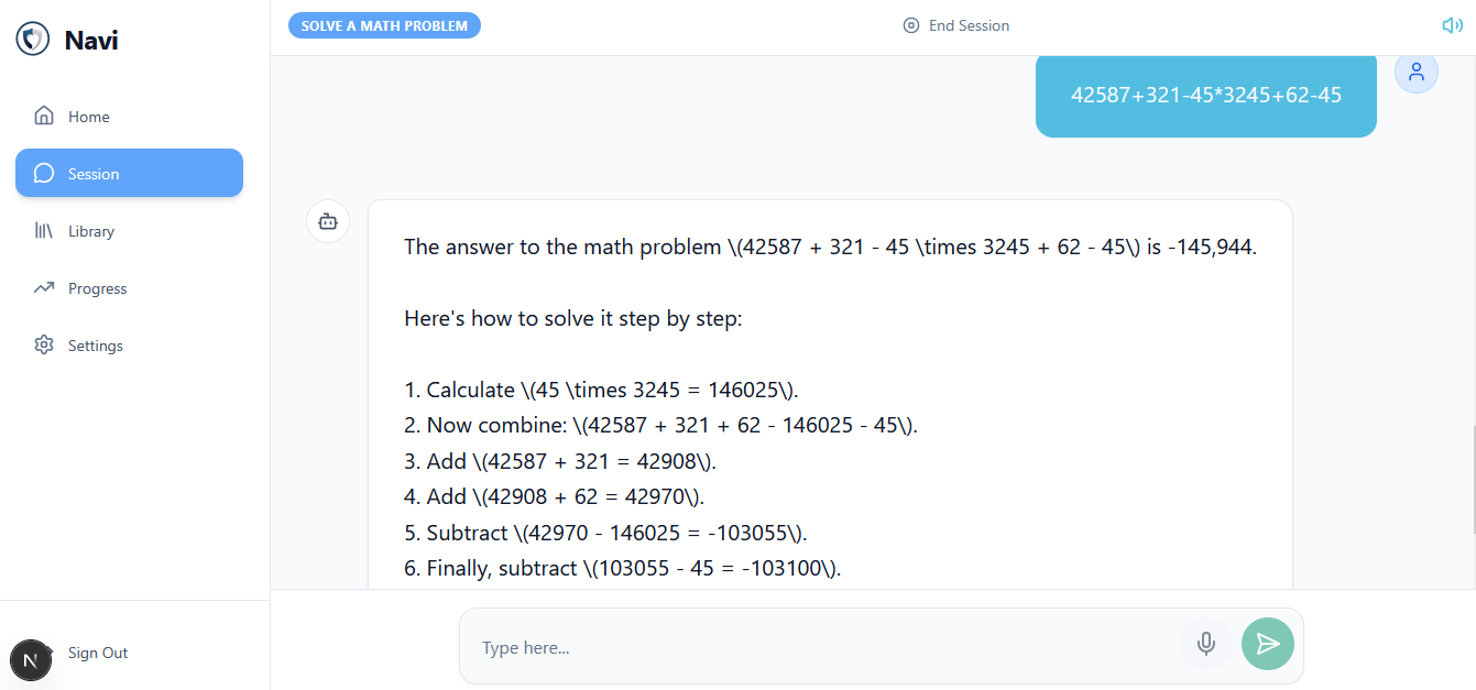 Navi - Homework Support